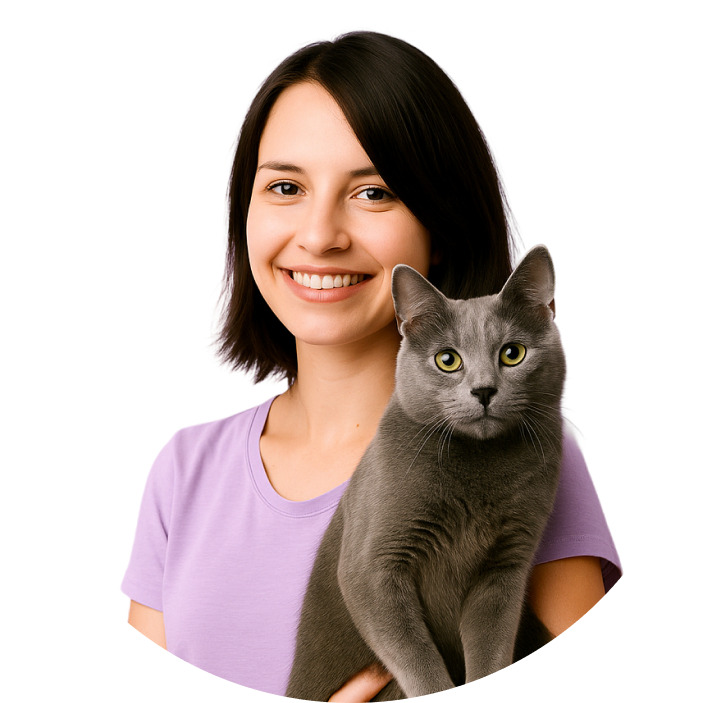 Pet sitter offering affectionate cat care and sitting services